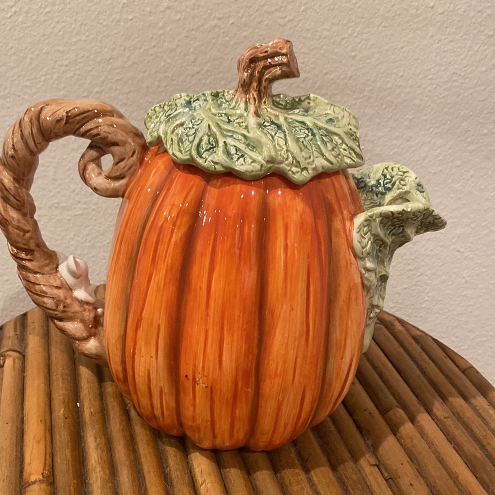 Vintage Fitz & Floyd Omnibus Halloween Pumpkin Pitcher 1989 - Picture 5 of 5
